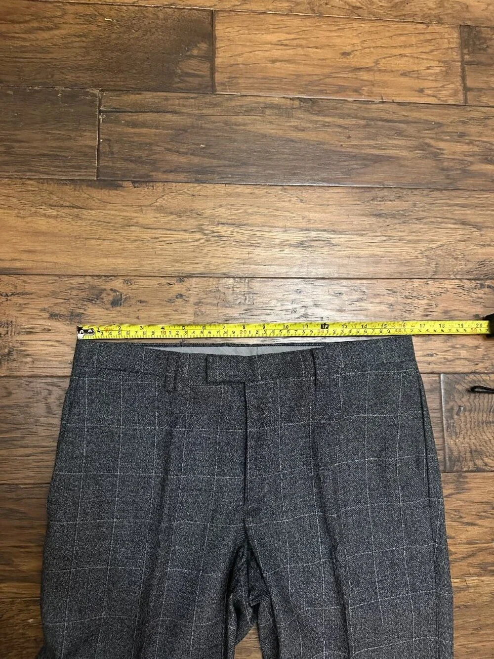 Banana Republic Gray Windowpane Dress Pants